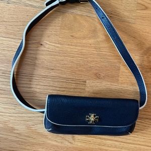 Tory Burch MINI belt bag. Holds cards and cash. Leather.